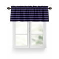 thumbnail image 1 of Halloween Theme Valances for Windows Purple and Black Stripes Valance Rod Pocket Light Filtering Short Window Treatments Curtains for Kitchen Bathroom Living Room Bedroom, 1 Panel, 60 x 18 Inch, 1 of 7