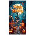 thumbnail image 1 of Halloween Theme Witch Banner Decorative Creative Pumpkin Ghost Polyester Material for Birthday Party Halloween Event Indoor Decoration, 1 of 9