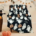 thumbnail image 1 of Halloween Themed Blanket 51.18x39.37in Flannel Throw for Sofa Bed Party Decor Seasonal Cozy Cover, 1 of 1