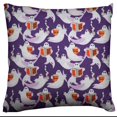 thumbnail image 1 of Halloween Themed Decorative Throw Pillow/Sham Cushion Cover Ghosts Purple, 1 of 1