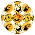 thumbnail image 1 of Halloween Themed Elastic Hem Round Table Cover - 44 Inch Fitted Tablecloth for Kitchen Dining Party, Durable Polyester, 1 of 6