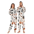 thumbnail image 1 of Halloween Themed Elements Adult onesie Pajamas, Crystal Velvet Ultra Soft Warm Jumpsuit for Men and Women, 1 of 7