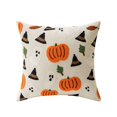 Halloween Themed Embroidered Pillow Cover Décor For Couch & Sofa