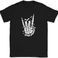 thumbnail image 1 of Halloween - Themed Graphic Tee, Tops Has "Stay Spooky" & Skeleton Hand Design, Round Neck Regular Fit T - shirts, Size(S - 5XL), 1 of 5