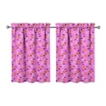 thumbnail image 1 of Halloween Themed Kitchen Curtains 2 Pack, Featuring Skeleton and Spider Web Design, Gothic Rod Pocket Tier Curtains 27.5x36in(70x90cm) Kitchen Curtains, 1 of 4