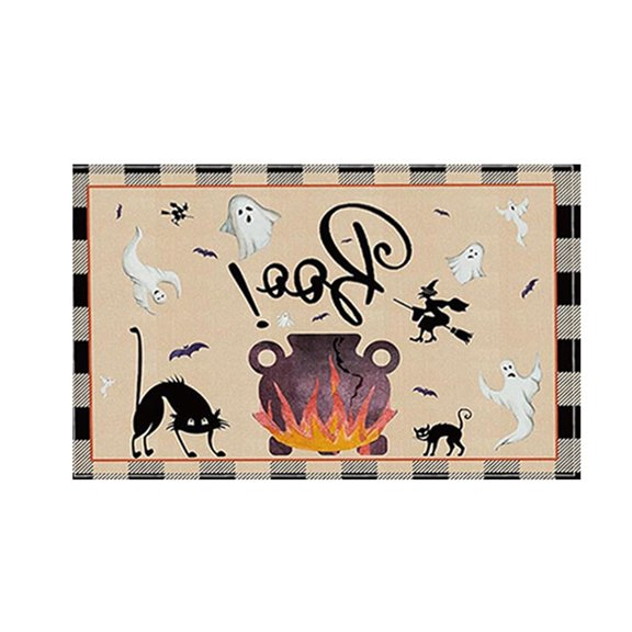 Halloween Themed Placemat For Dining Table Kitchen And Living Room Decorative Holiday Dinner Mat Heat Clear Table Mat for Toddler Dining Room Table Set for 8 with Leaf Dinning Table Place Mats 8