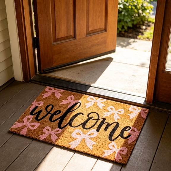 Halloween Themed Printed Entry Doormat, Efficient Sand Debris Trapping Texture, Anti Slip Secure Backing Halloween Holiday Rug, Indoor Outdoor Mat for Porch Front Door Season Decor