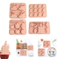 thumbnail image 1 of Halloween Themed Silicone Baking and Ice Cube Mold, Pumpkin Bat Witch Hat Candy and Fondant Mold for DIY Baking, Multicolor, 1 of 9
