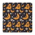 thumbnail image 1 of Halloween Themed Table Cover with Elastic Edge 34x34 Inch Square - Features Spooky Ghosts and Pumpkins Pattern for Seasonal Decor, 1 of 6