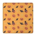 thumbnail image 1 of Halloween Themed Table Cover with Elastic Hem 34x34 Inch Square - Features Spooky Ghosts and Pumpkins Pattern for Seasonal Decor, 1 of 6