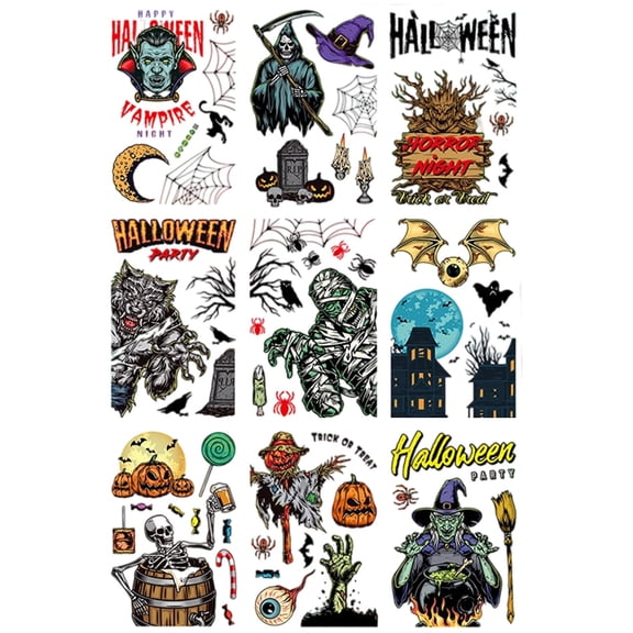 Halloween-Themed Wall Decal for Living Room and Bedroom with Bloodstain Glass Seasonal for Doors and Windows Easy Peel-and-Stick Wall Sticker