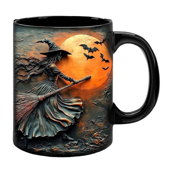 Halloween Themed Witches Mugs Large Capacity Ceramic Cup Witches Halloween Cups Perfect For Gift Or Home Decors
