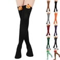 thumbnail image 1 of Halloween Thigh High Socks for Women Fashion Thick Warm Halloween Pumpkin Socks With Large Size Socks, 1 of 4