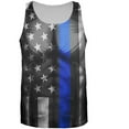 thumbnail image 1 of Halloween Thin Blue Line Superhero Costume All Over Mens Tank Top Multi SM, 1 of 2