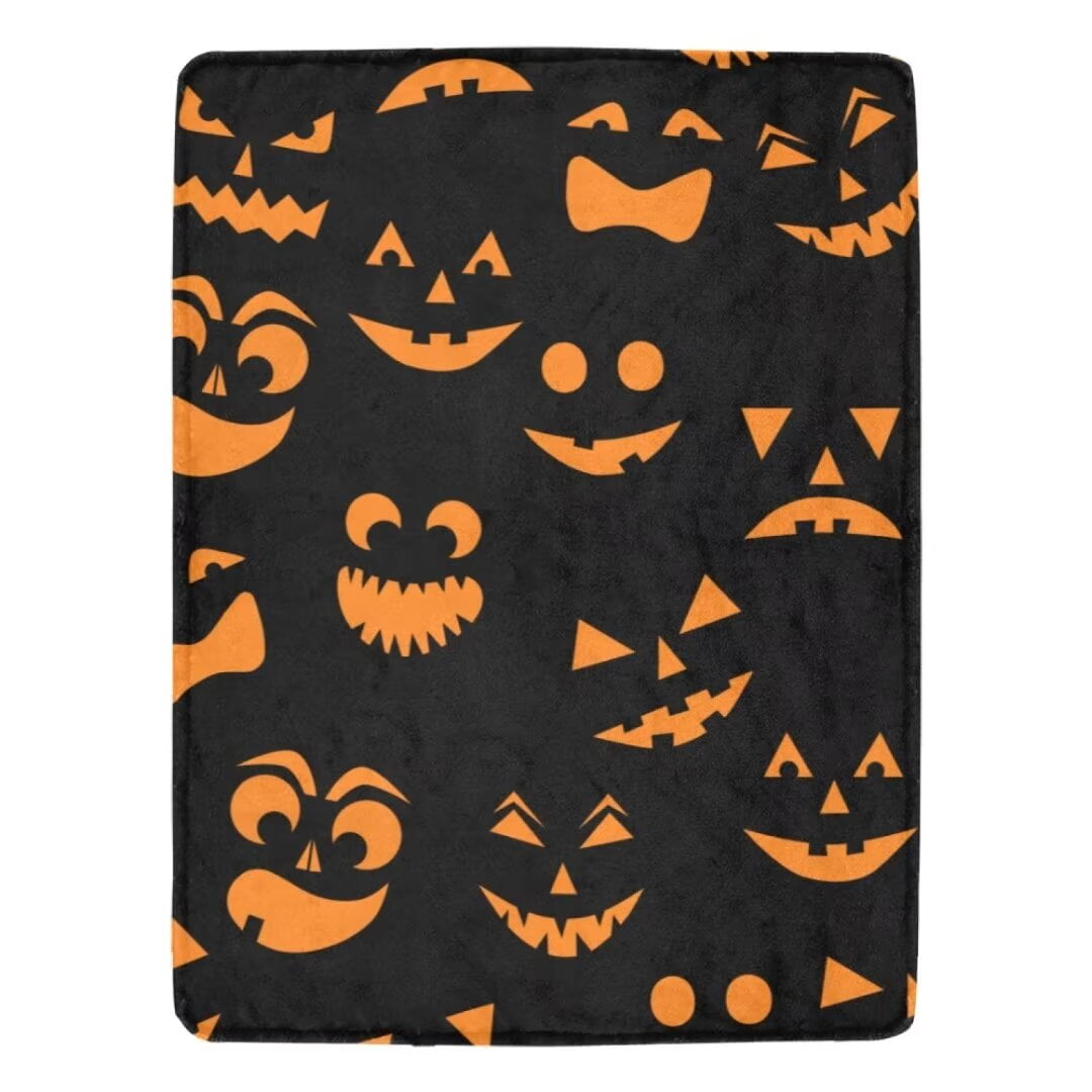 Halloween Throw Blanket For Couch Bed Halloween Fall Thanksgiving Gift ...