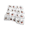 thumbnail image 1 of Halloween Throw Blanket Ghost Reading Flannel Blanket 52X40 Inch Soft Cozy Fall Throw Blanket for Couch Bed White Cute Halloween Ghost Print 1 Pack, 1 of 6