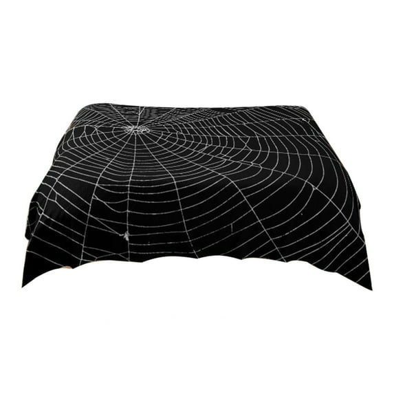 Halloween Throw Blanket, Gothic Spider Web Pattern Blankets, Goth Spooky Gifts for Women Flannel Blanket for Home Living Room Couch Bed Chair Dorm Decor, 40"x28"