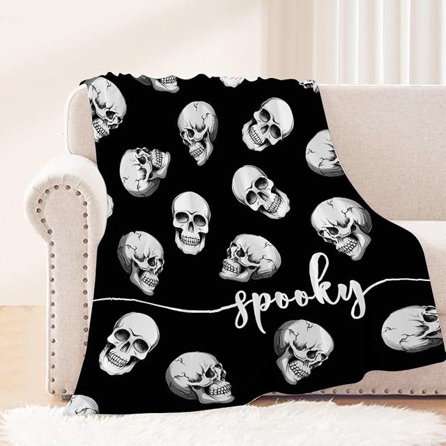 Halloween Throw Blanket Vintage Skull Throw Blanket Halloween