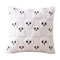 thumbnail image 1 of Halloween Throw Pillow Covers 18x18 Inch, Ghost Spooky White Decorative Square Pillowcases, Farmhouse Holiday Cushion Covers for Couch Sofa Living Room Bedroom Outdoor Home Decor, 1 of 3