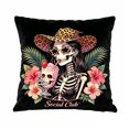 thumbnail image 1 of Halloween Throw Pillow Covers 18x18 Inch, Rustic Linen Printed Decorative Square Pillowcases, Farmhouse Holiday Cushion Covers for Couch Sofa Living Room Bedroom Outdoor Home Decor, 1 of 4