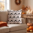 thumbnail image 1 of Halloween Throw Pillow Covers 18x18 Inch, Soft Plush Embroidered Decorative Square Pillowcases, Farmhouse Holiday Cushion Covers for Couch Sofa Living Room Bedroom Outdoor Home Decor, 1 of 5
