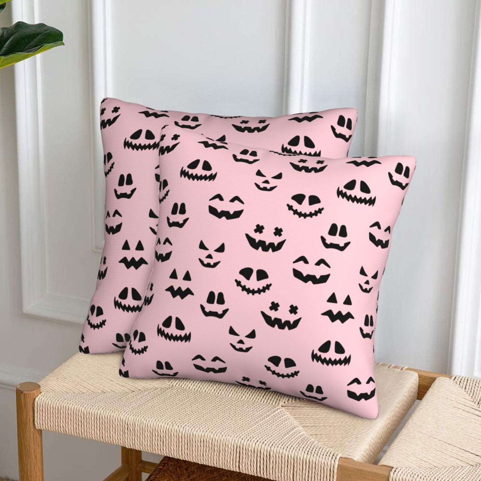 Halloween Throw Pillow Covers, halloween elements context Halloween