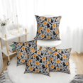 thumbnail image 1 of Halloween Throw Pillow Covers, halloween elements pumpkins Square Pillow Cases with Invisible Zipper for Halloween Decorations, Farmhouse Halloween Decor 20x20, 1 of 7