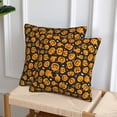 thumbnail image 1 of Halloween Throw Pillow Covers, pumpkins halloween spider web Halloween Decorations Square Pillow Cases with Invisible Zipper for Bed Couch Sofa, Farmhouse Halloween Decor-2 Pack 20x20, 1 of 6
