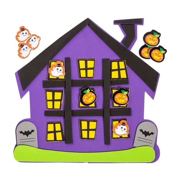 Halloween Tic-Tac-Toe Game Craft Kit - Makes 12