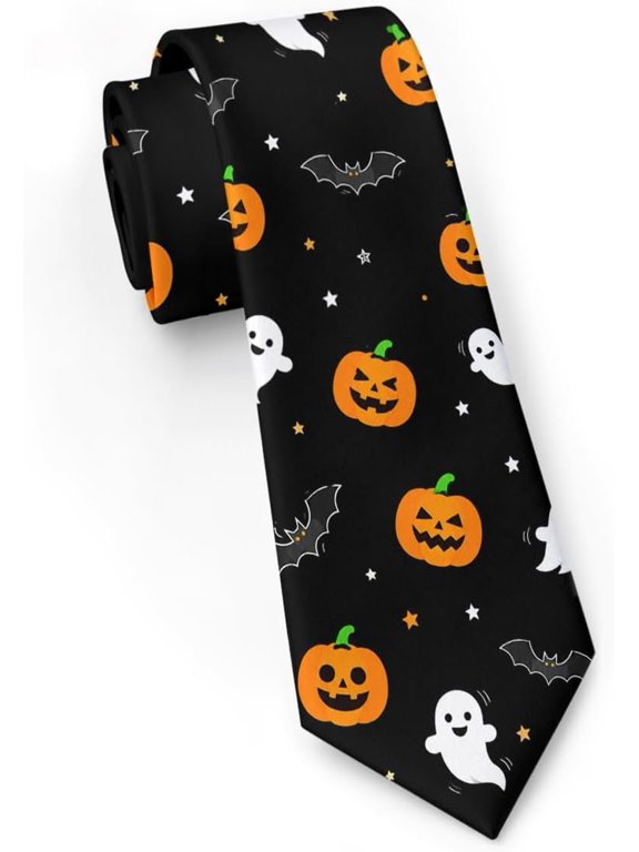 Halloween Tie For Men Funny Costume Party Business 3.15" (8cm)