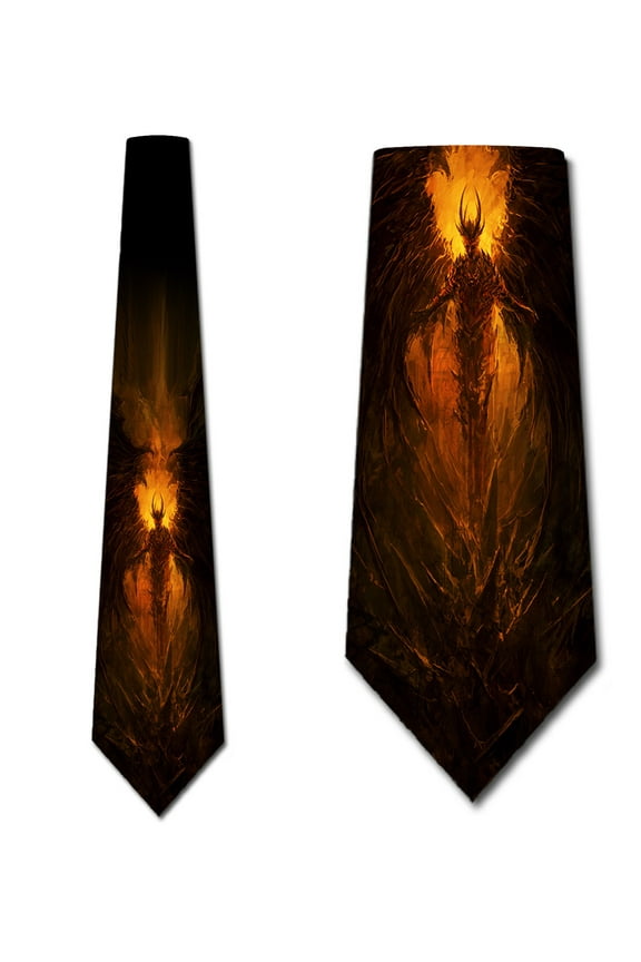 Halloween Ties Mens Scary Devil Necktie by Three Rooker