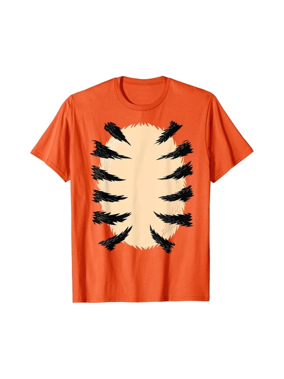 Halloween Tiger Costume Apparel Graphic Design For Everyday Style T-Shirt, Size S-5XL