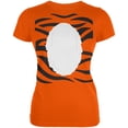 thumbnail image 1 of Halloween Tiger Costume Juniors Soft T Shirt Orange 2XL, 1 of 1