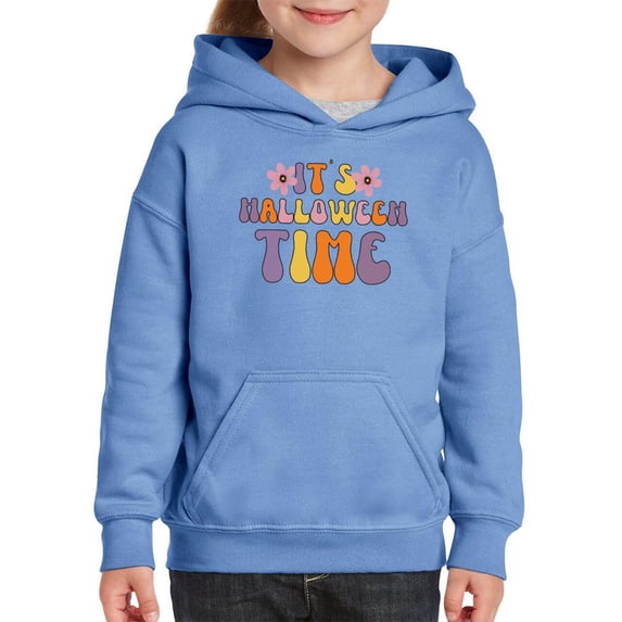 Halloween Time. Groovy Style Hoodie Juniors -Image by Shutterstock, x-Large