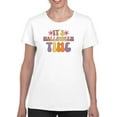 thumbnail image 1 of Halloween Time. Groovy Style T-Shirt Women -Image by Shutterstock, Female 3X-Large, 1 of 4