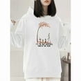 thumbnail image 1 of Skull Printed Tops,"Its The Most Wonderful"Text Fallen Leaves Pattern,Fashion Hoodie,Crew Cotton Neck, Fall Sweatshirt,Size(S-2XL), 1 of 6