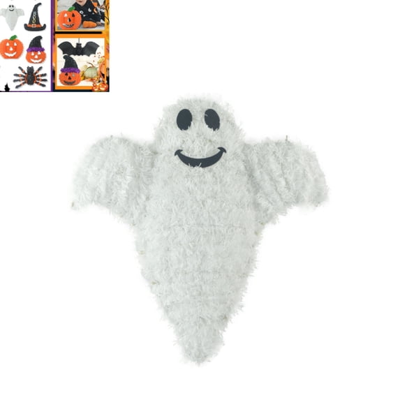 Halloween Tinsel Hanging Ornament, Ghost‑Shaped Wall Hanging Decoration for Party Indoor Home Festive Decor
