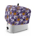 thumbnail image 1 of Halloween Toaster Cover 2 Slice, Orange Pumpkin Funny Ghost Black Cat Purple Dustproof Bakeware Oven Protector with Top Hook, Waterproof Small Kitchen Appliance Toasters Dust Cover, 12"x7.5"x8", 1 of 7