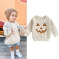thumbnail image 1 of Halloween Toddler Baby Girls Boys T Shirts Long Sleeve Pumpkin Print Pullover Sweatshirt Autumn Tops, 1 of 8