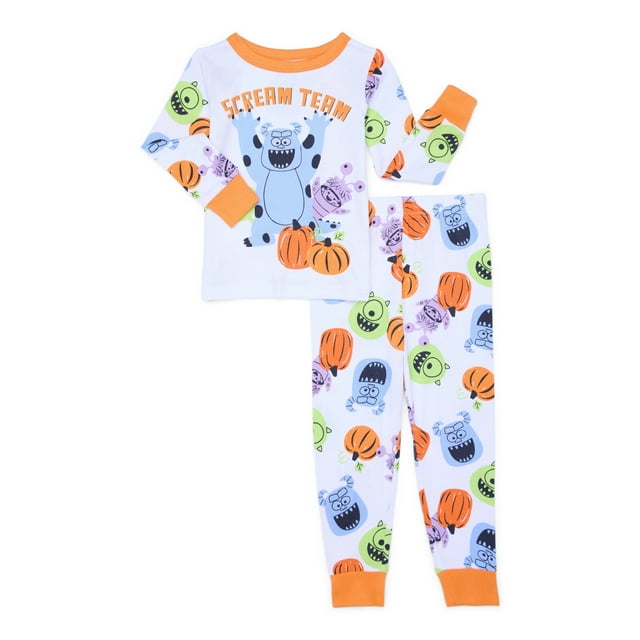 Character Toddler Halloween Glow in the Dark Pajama Set, 2Piece, Sizes