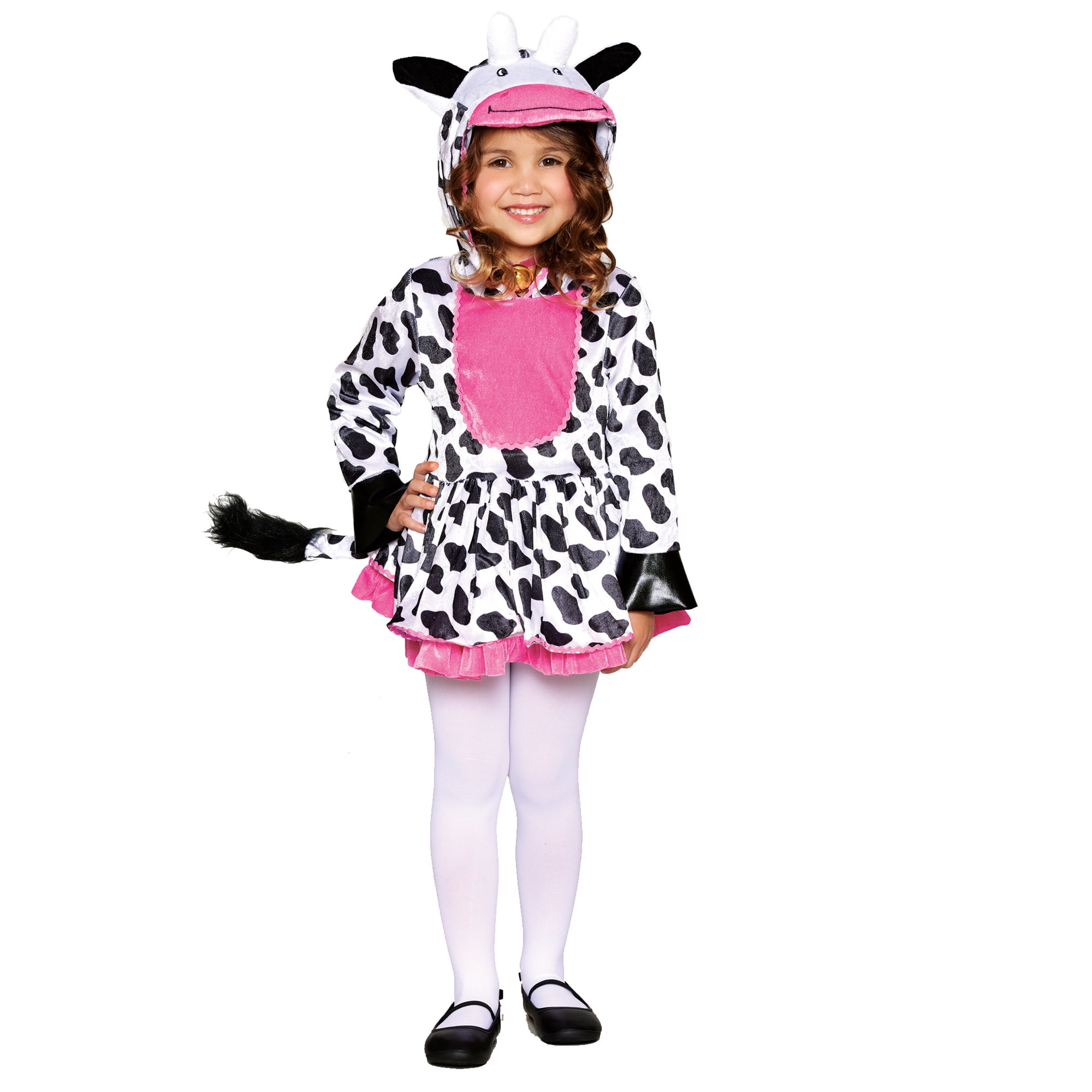 Halloween Toddler Girls Mini Moo Cow Costume, Way To Celebrate, Size 2T