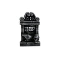 thumbnail image 1 of Halloween Tombstone Resin Ornament, Realistic Skeleton Skull Headstone Halloween Decor Outside for Home Garden Lawn Front Porch, 3.5x5.7in, 1 of 5