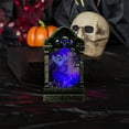 thumbnail image 1 of Halloween Tombstone Snow Globe Lighted Lantern Battery Operated Decorative Lamp with Glitter for Halloween Party Decoration, 1 of 6