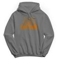 thumbnail image 1 of Halloween Too Lazy Graphic Charcoal Heather Men's Cotton Pullover Hoodie, 1 of 1