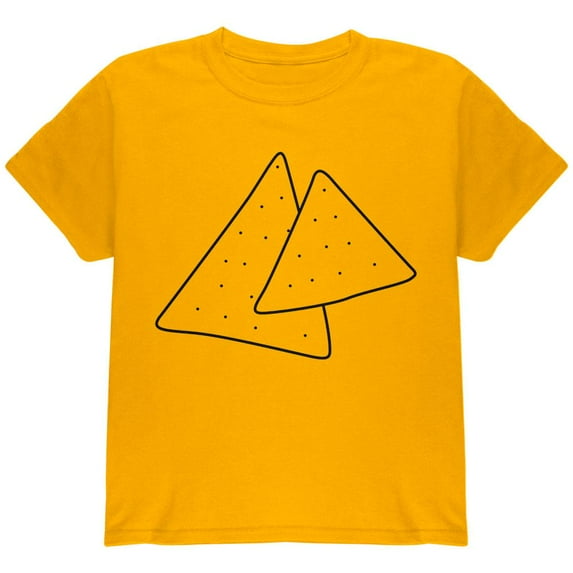 Halloween Tortilla Chips Food Costume Youth T Shirt Gold YSM