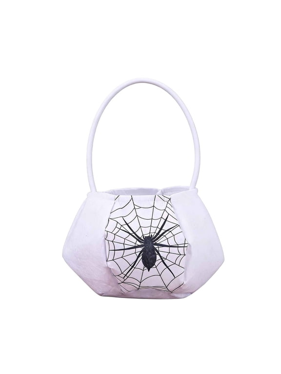 Halloween Tote Bag, 3D Stereo Design Candy Carry Bag, Reusable Treat Pouch For Halloween Party Holiday Storage