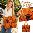 thumbnail image 1 of Halloween Tote Bag, Quilted Tote Bag, Trick Or Treat Shoulder Handbag, Large Capacity For Women, Teen Girls And Holiday Events, 1 of 5