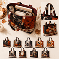 thumbnail image 1 of Halloween Tote Bag, Women Quilted Shoulder Bag with Pumpkin Ghost Witch Pattern, Stylish Fall Handbag Large Reusable Canvas Tote for Shopping, Work, Travel and Holiday Accessories, 1 of 5