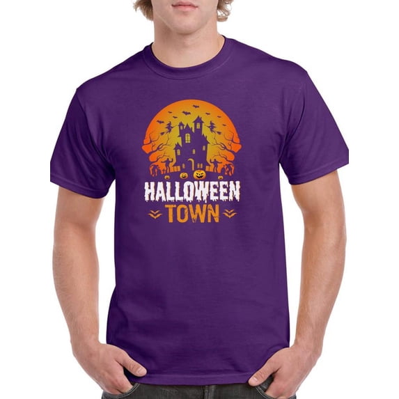 Halloween Town T-Shirt Men -Image by Shutterstock, Male Medium