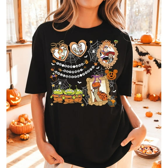 Halloween Toys Story Shirt, Spooky Woody & Buzz Lightyear Tee, To Boo And Beyond Hoodie, Halloween Family Party Sweatshirt